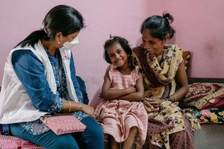 Vaishnavi heeft resistente tuberculose en wordt behandeld door Artsen zonder Grenzen