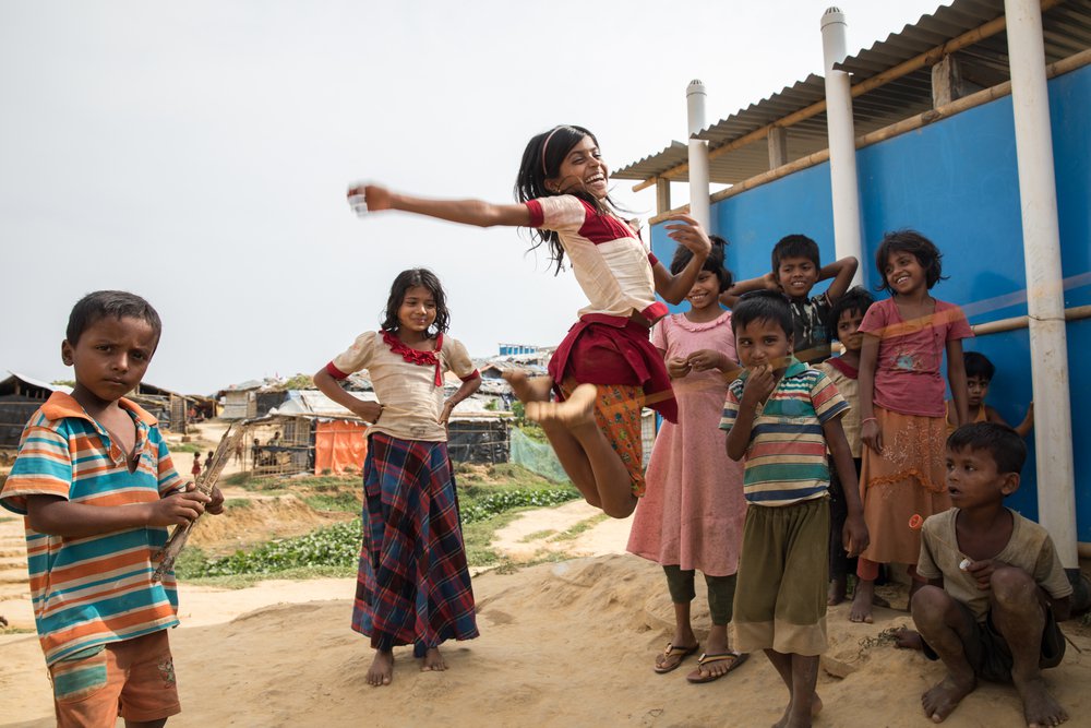 Kinderen Kutupalong kamp Bangladesh