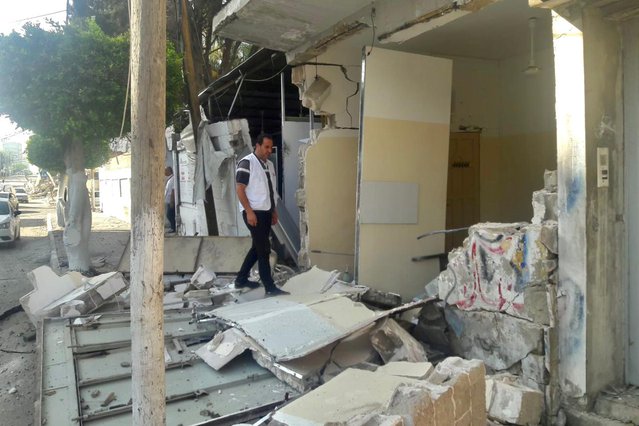 De schade aan onze kliniek na bombardementen in Gaza is groot. Foto:MSF