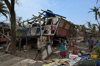 Schade na cycloon Mocha in Myanmar Artsen zonder Grenzen