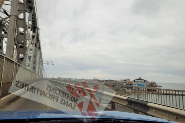Foto van Odessa gemaakt door noodhulpcoördinator Carla Melki vanuit een auto van Artsen zonder Grenzen. ©Carla Melki/MSF