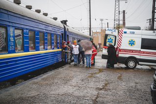 evacuatietrein oekraine lviv