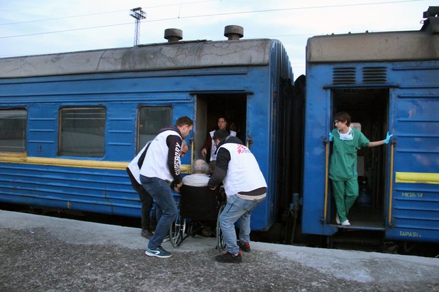 evacuatietrein oekraine lviv