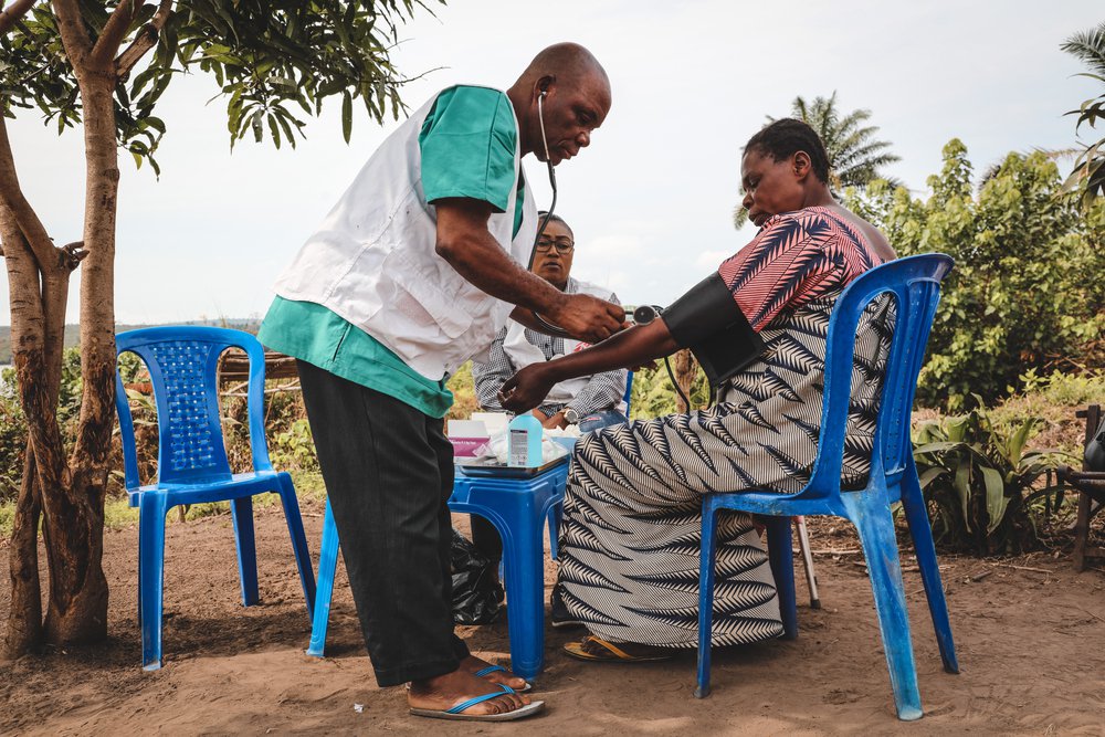 Medische check-up in DR Congo