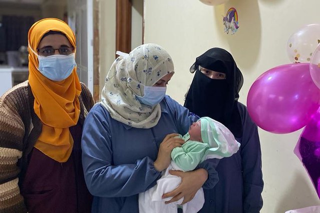 pasgeboren baby in Irak