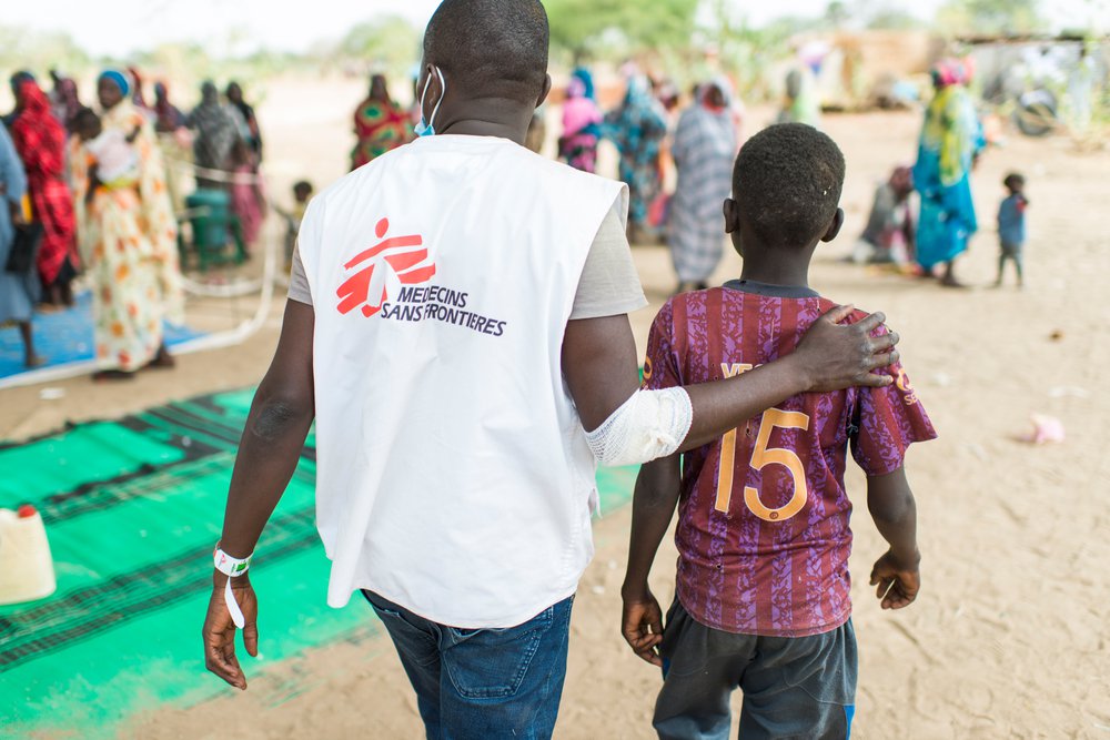Teams vaccineren mensen die gevlucht zijn uit Soedan in Koufroun, Tsjaad