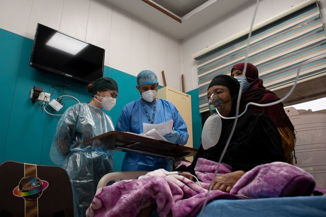 corona covid-19 verpleegkundigen irak artsen zonder grenzen zieke vrouw