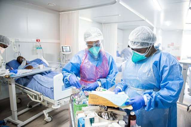 medisch personeel ziekenhuis zuid-afrika coronapandemie