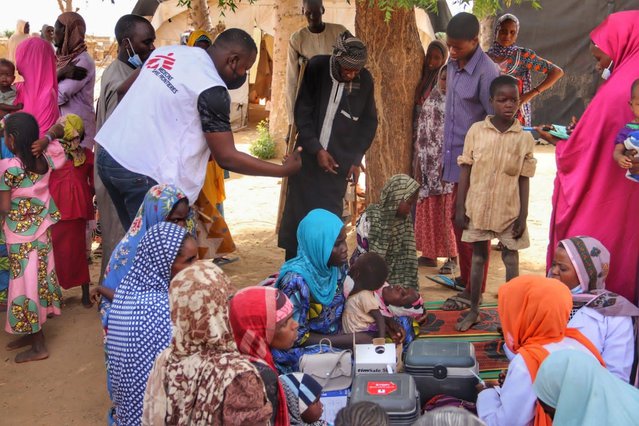 Vaccinatiecampagne tegen mazelen in Nigeria.