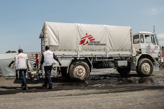 Onze teams zorgen voor schoon drinkwater in de stad Sake in DR Congo.