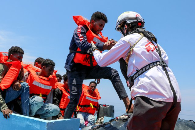 93 mensen worden gered bij de eerste reddingsactie van de Geo Barents. ©Avra Fialas/MSF