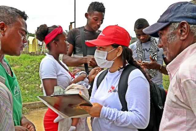 straatteams Colombia voorlichting mensen beschermen corona