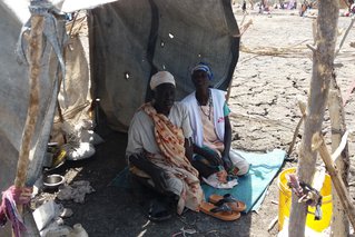 De 32-jarige Mary is met haar 5 kinderen gevlucht voor geweld in Zuid-Sudan.