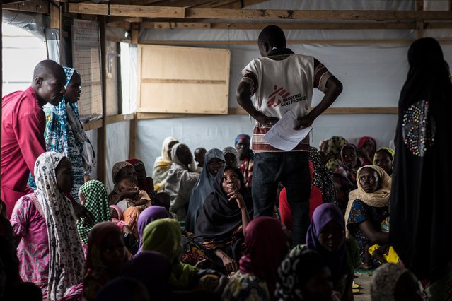 Vluchtelingenkamp in Ngala, Nigeria