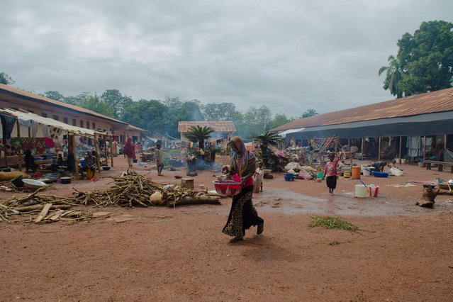 Vluchtelingen in Bangassou, Centraal Afrikaanse Republiek.