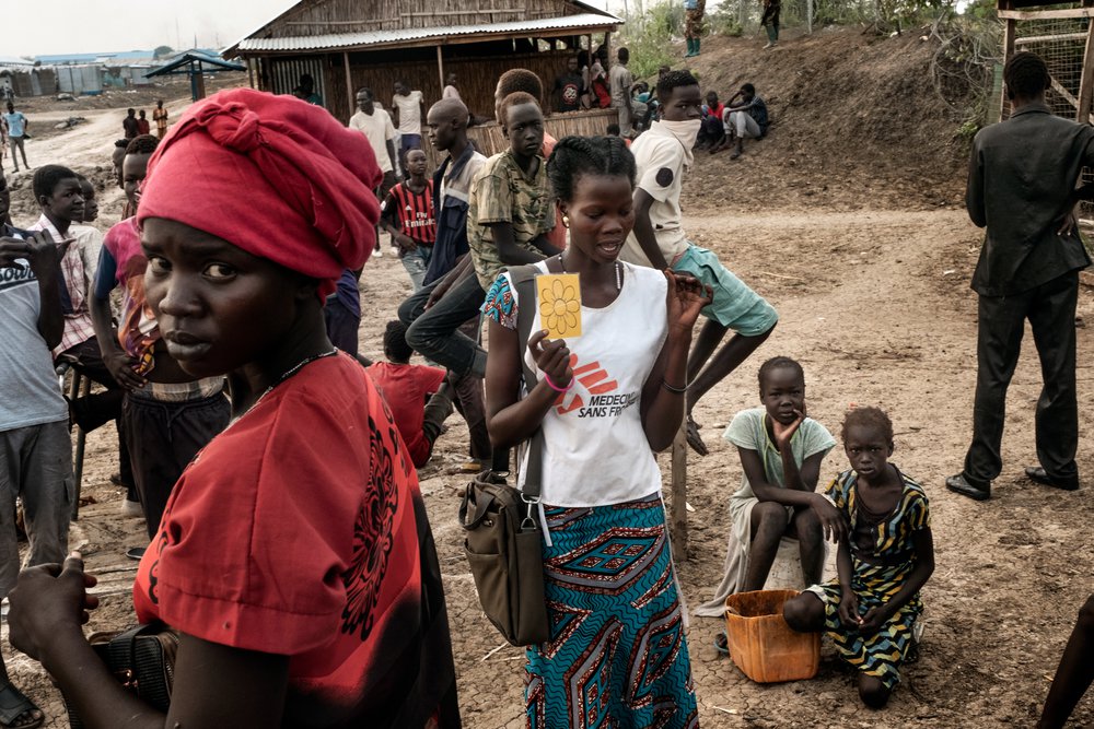 Het Bentiu kamp in Zuid-Sudan.