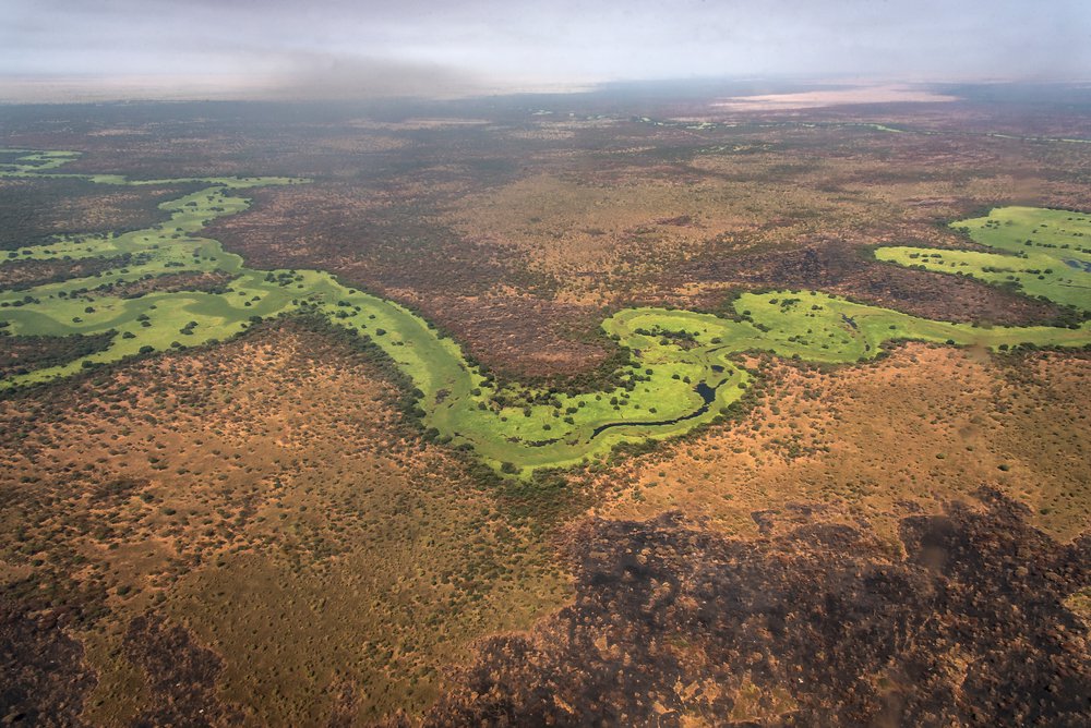 Akobo gezien vanuit de lucht