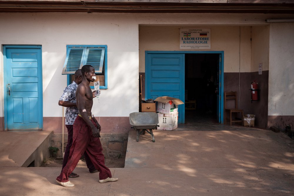 Helpende hand Artsen zonder Grenzen de Centraal-Afrikaanse Republiek