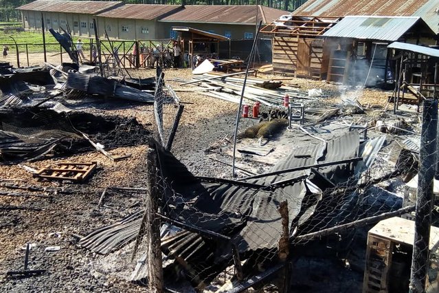Ebolacentrum Artsen zonder Grenzen is aangevallen en platgebrand in DR Congo.
