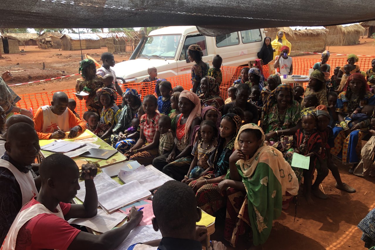 Vaccinatieprogramma in Mingala, de Centraal Afrikaanse Republiek.