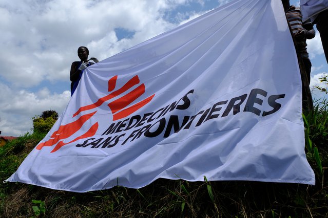 Vlag Artsen zonder Grenzen in DR Congo