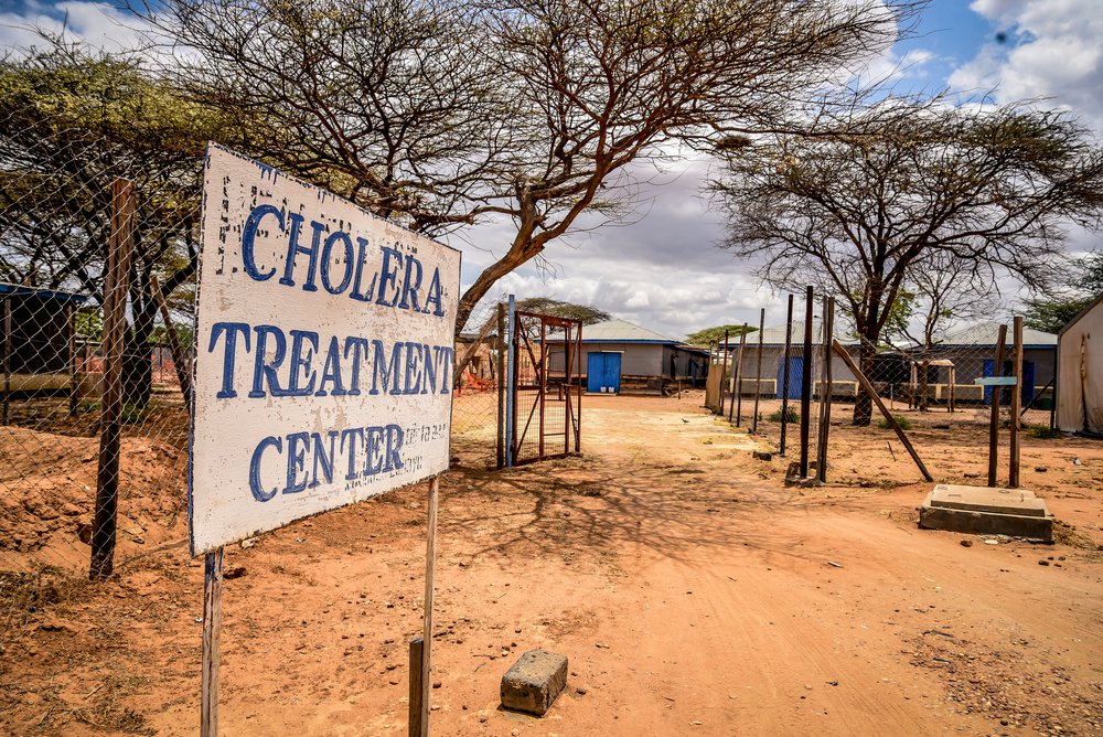 cholerabehandelcentrum in Kenia