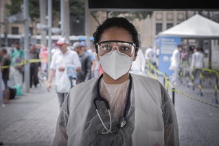 Arts en medisch coördinator Ana Letícia Nery in São Paulo, Brazilië.