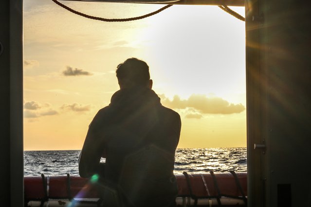 Foto: Abdu aan boord van reddingsschip Ocean Viking. © MSF/Hannah Wallace Bowman