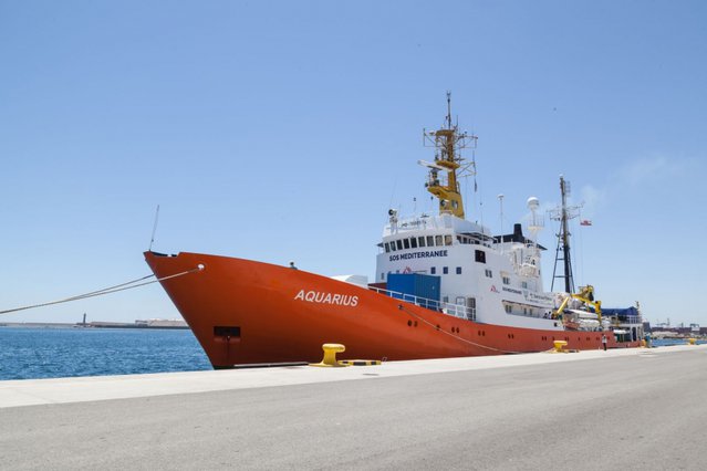 De Aquarius op de Middellandse zee