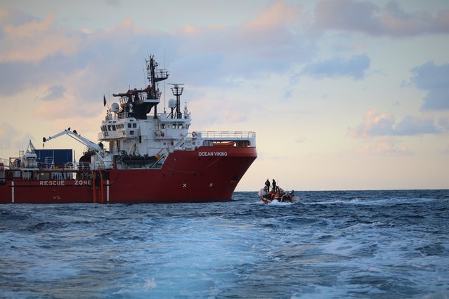 reddingsschip Ocean Viking februari 2020