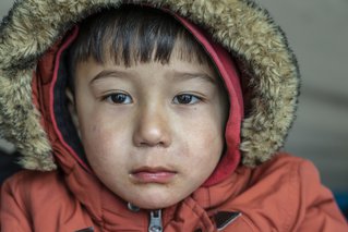 Jongetje Mohammed, 3 jaar oud, uit Afghanistan. Moria kamp, Lesbos, Griekenland | Artsen zonder Grenzen