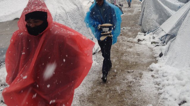 Winter op Lesbos, Griekenland, in kamp Moria, januari 2017 | Artsen zonder grenzen