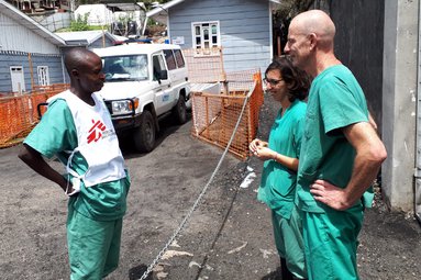 Gezondheidsadviseur Artsen zonder Grenzen, Ronald Kremer in DR Congo.