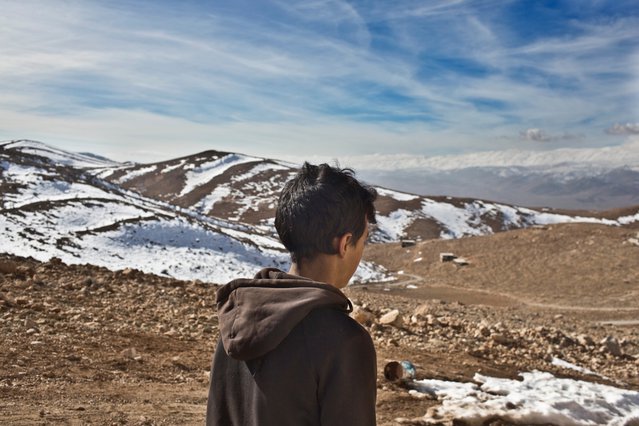 jongen, Libanon, Bekaa vallei